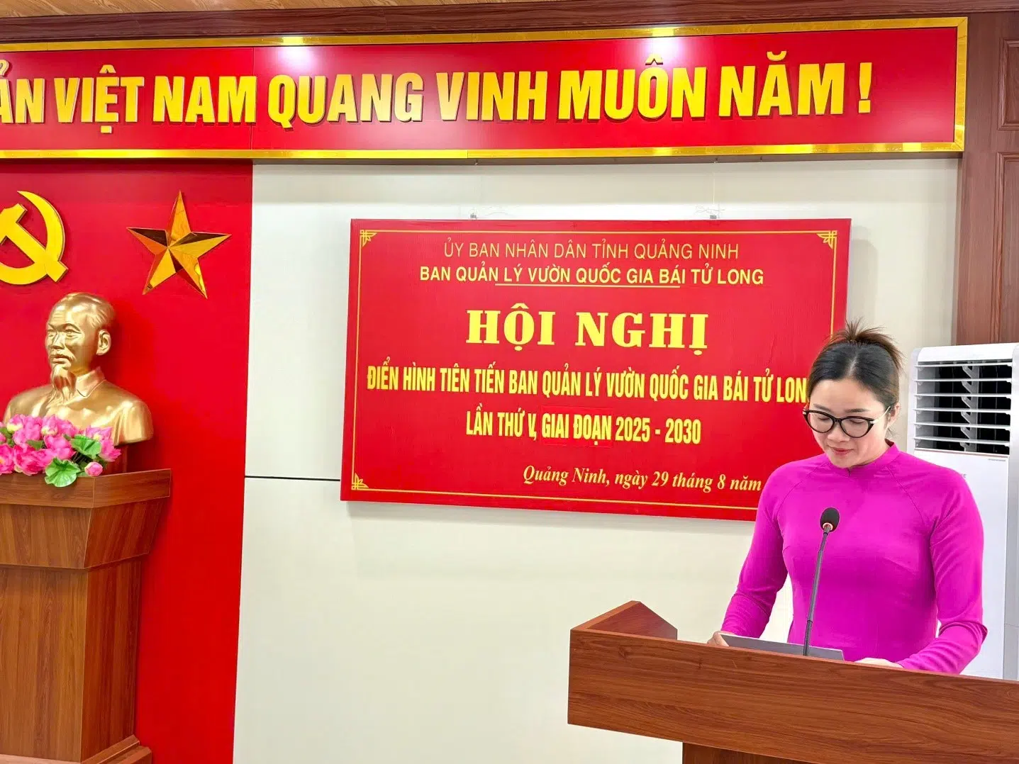 Hội nghị điển hình tiên tiến Ban quản lý Vườn quốc gia Bái Tử Long lần thứ V, giai đoạn 2025-2030 21 05