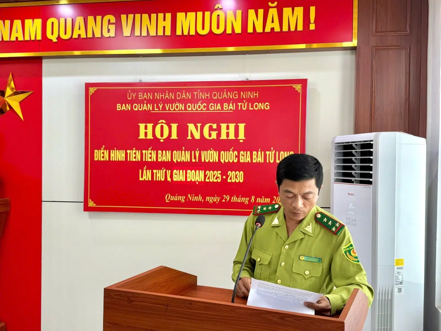 Hội nghị điển hình tiên tiến Ban quản lý Vườn quốc gia Bái Tử Long lần thứ V, giai đoạn 2025-2030 23 07